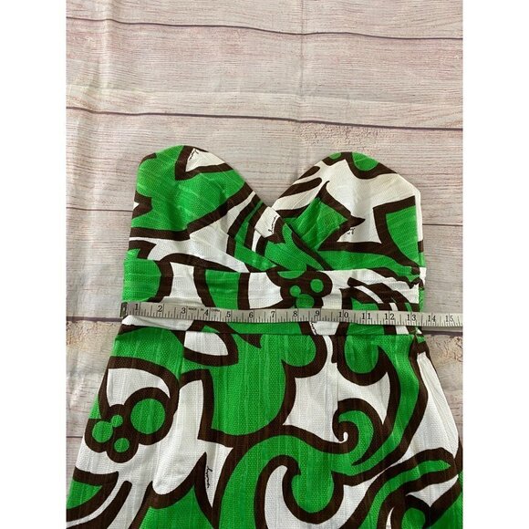 Milly Of New York Women's Green And White BodyCon Dress - 4 - Picture 7 of 12